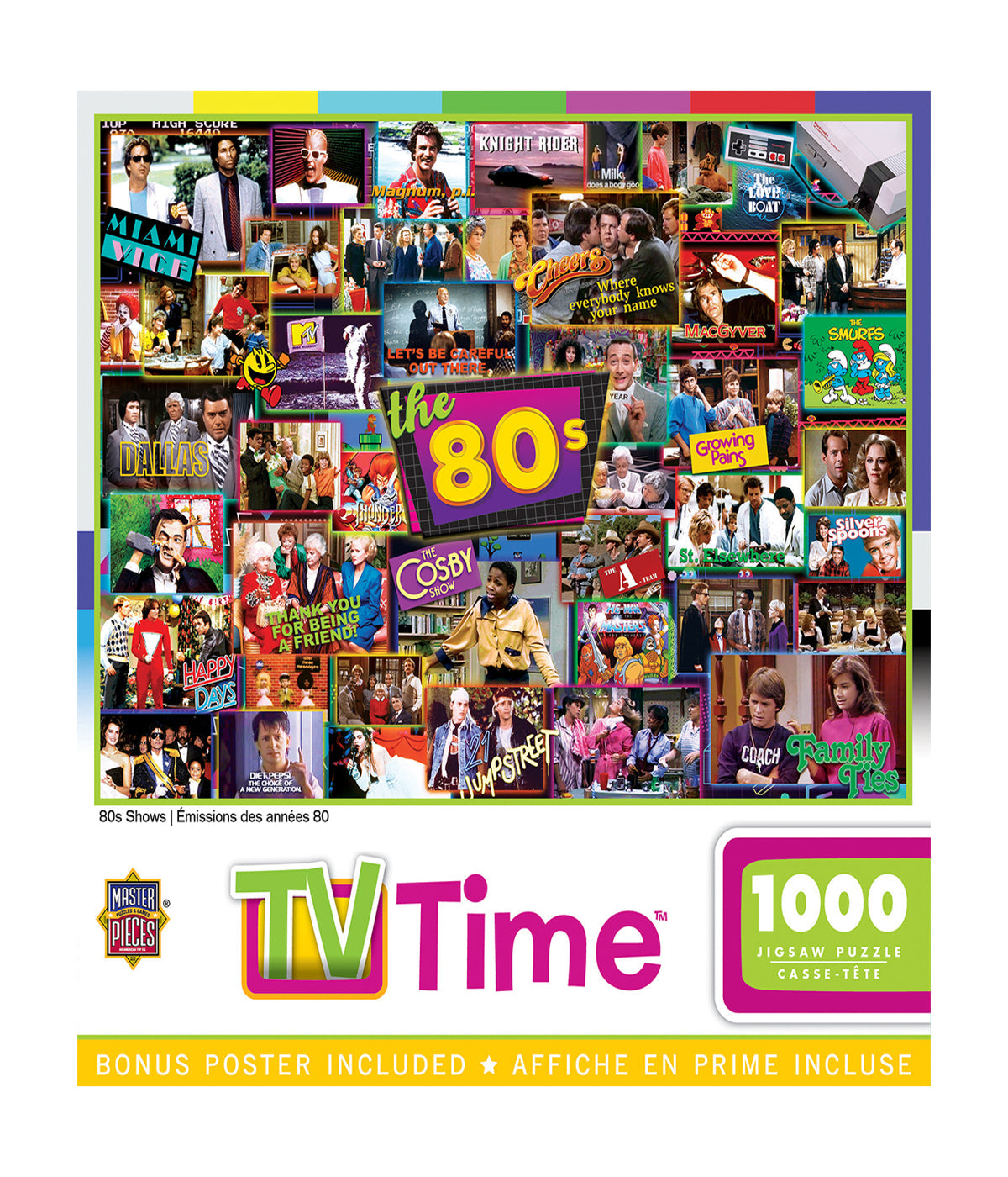  TV Time - 80s Shows: 1000 Pcs Multi - Multi - Bonton