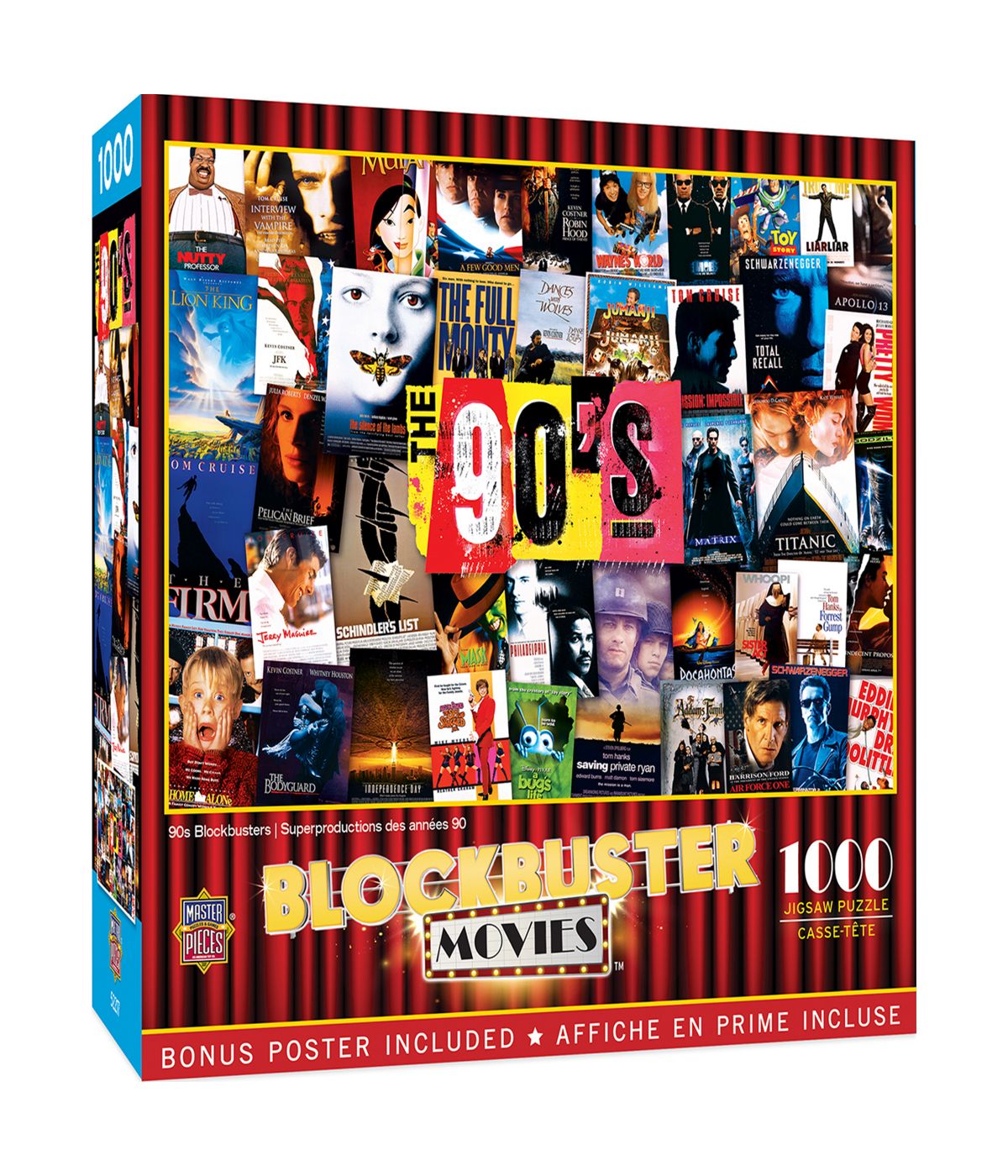  Blockbuster Movies - 90s Blockbusters: 1000 Pcs Multi - Multi - Bonton