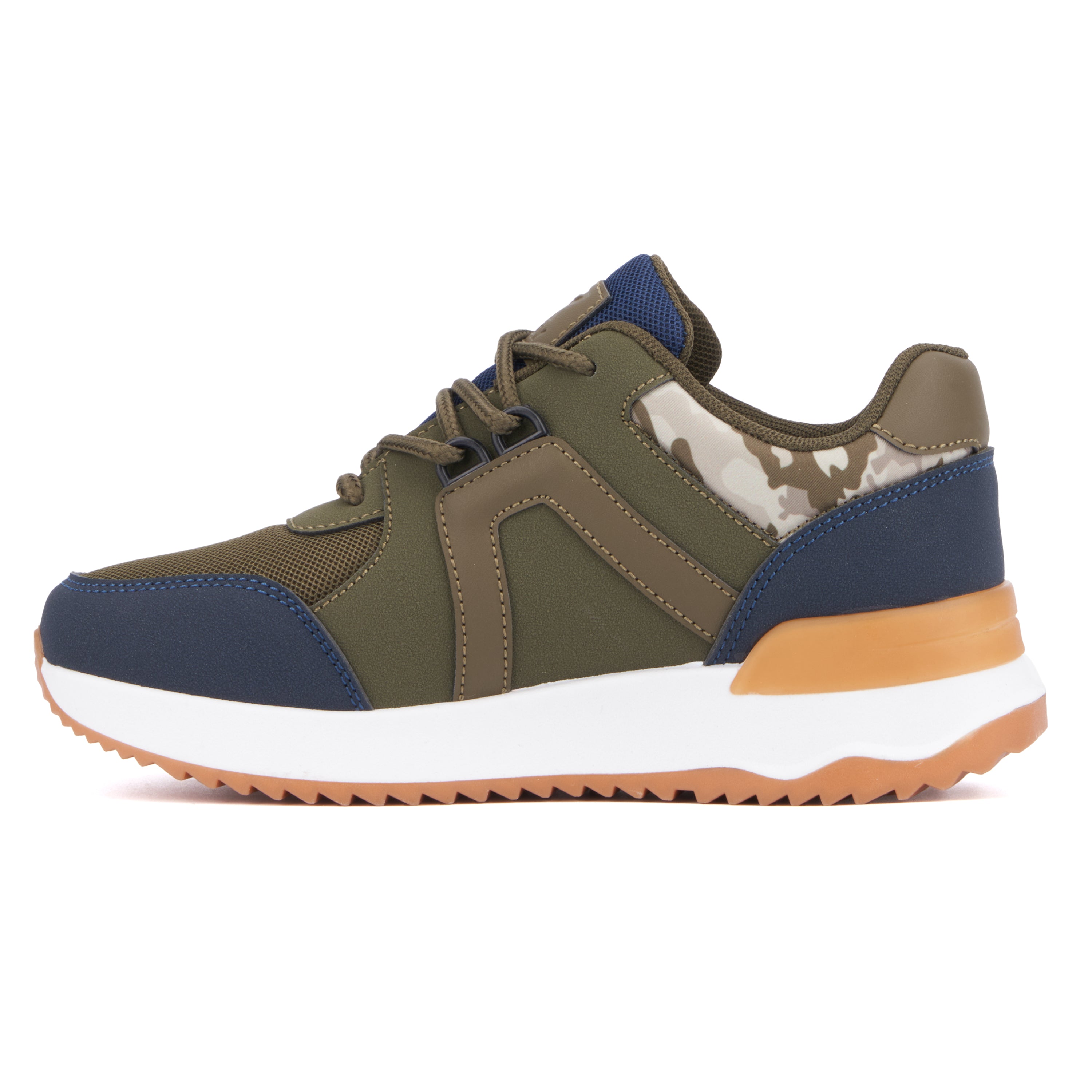  Xray Footwear Boy's Clay Low Top Sneakers - Army Green - Bonton