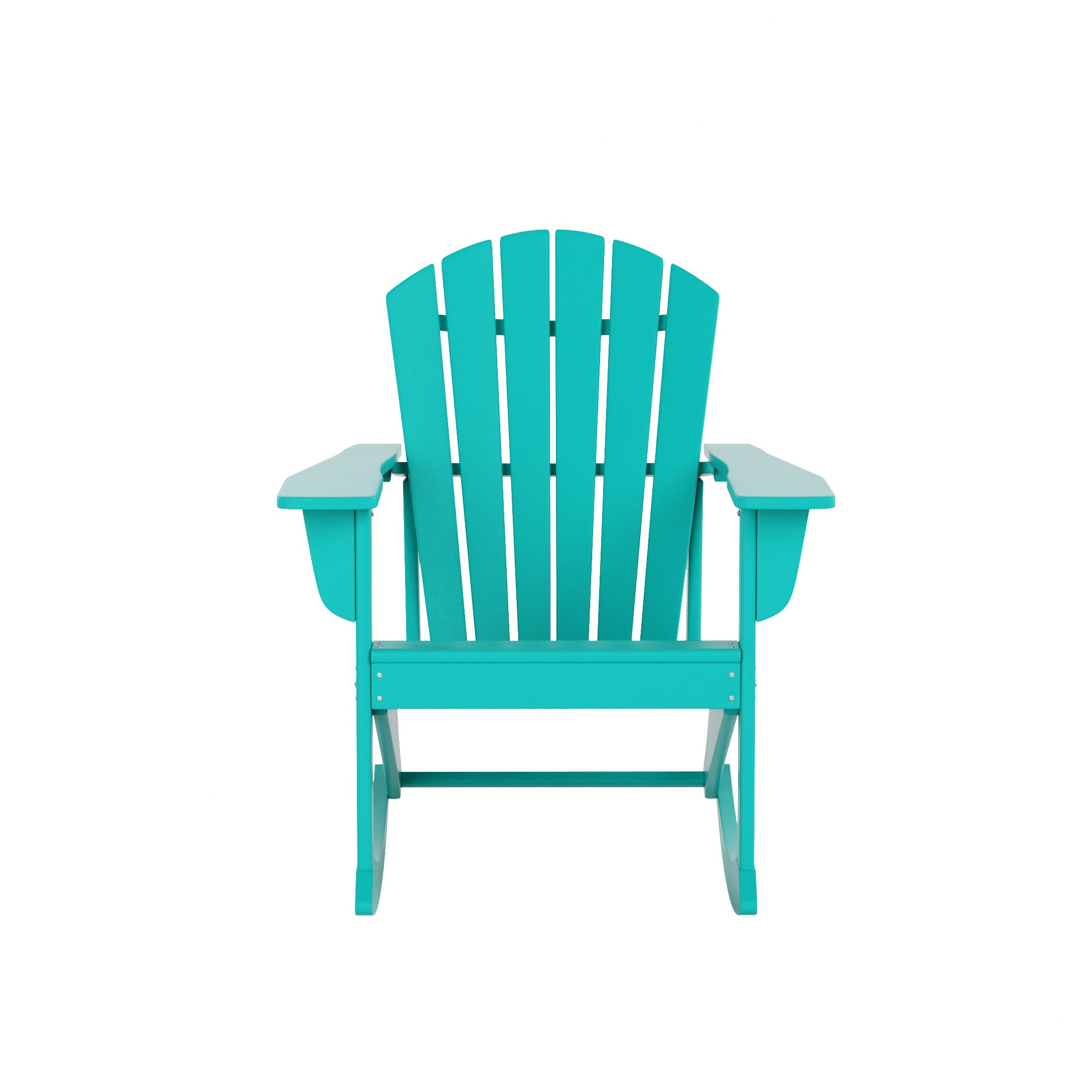  Westin Furniture Altura Outdoor Rocking Adirondack Chair - Pacific Blue - Bonton