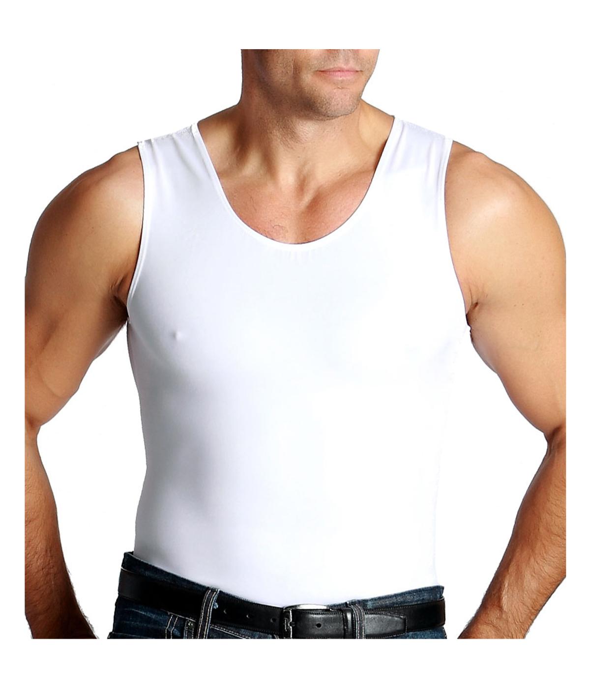  Insta Slim Compression Muscle Tank - White - Bonton