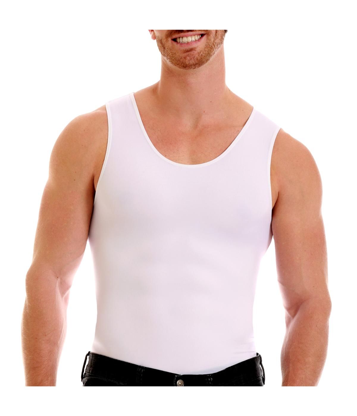  Insta Slim Compression Muscle Tank - White - Bonton