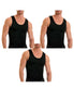  Insta Slim 3-Pack Compression Muscle Tanks - Black - Bonton