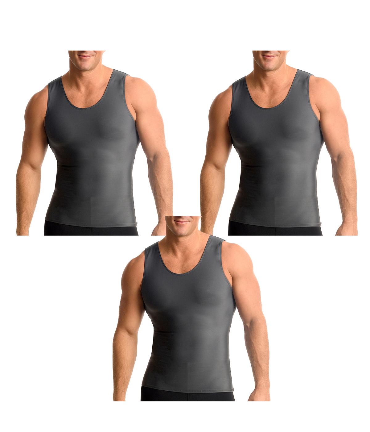  Insta Slim 3-Pack Compression Muscle Tanks - Multi - Bonton