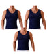  Insta Slim 3-Pack Compression Muscle Tanks - Midnight Navy - Bonton