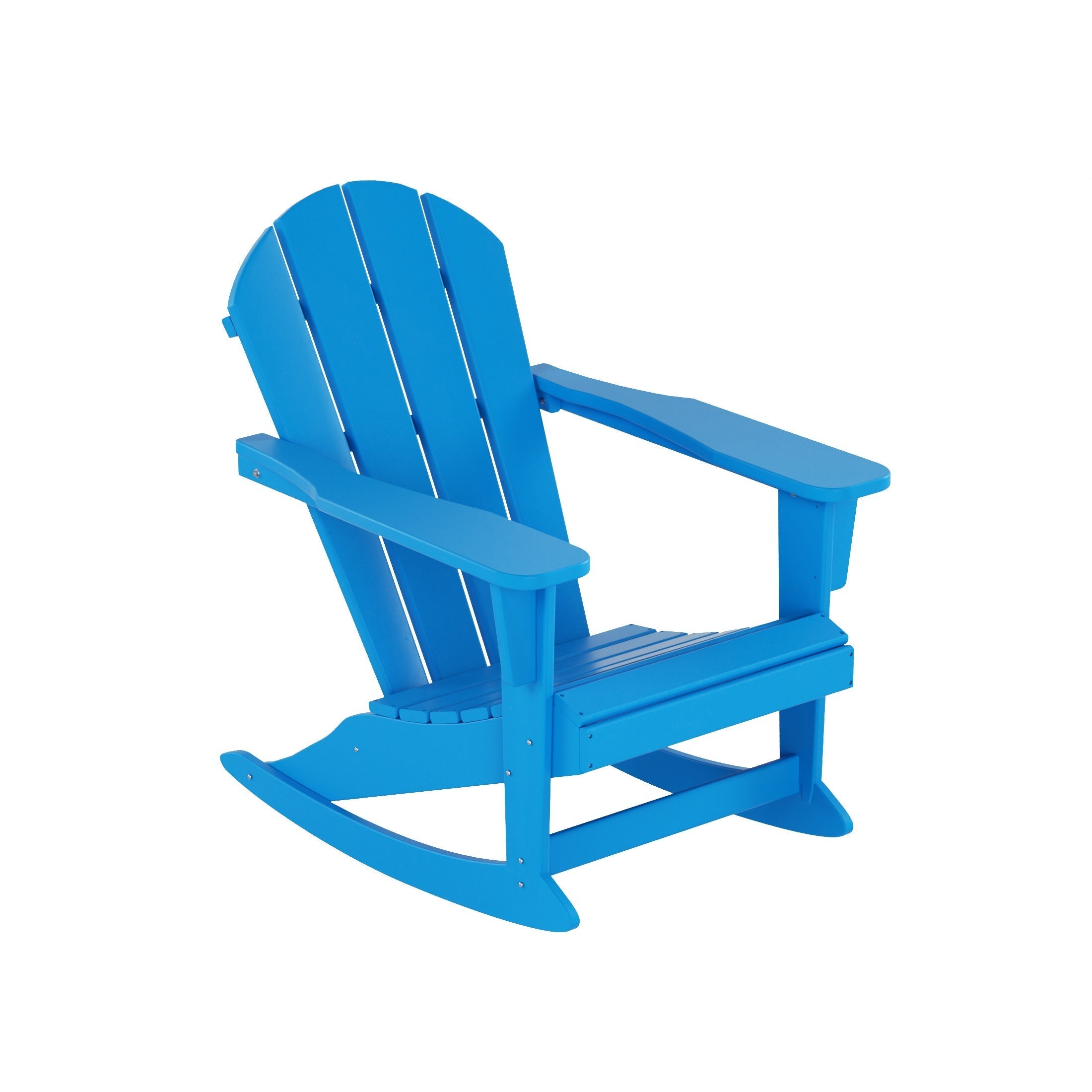  Westin Furniture Outdoor Rocking Poly Adirondack Chair, Set of 4 - Lime - Bonton