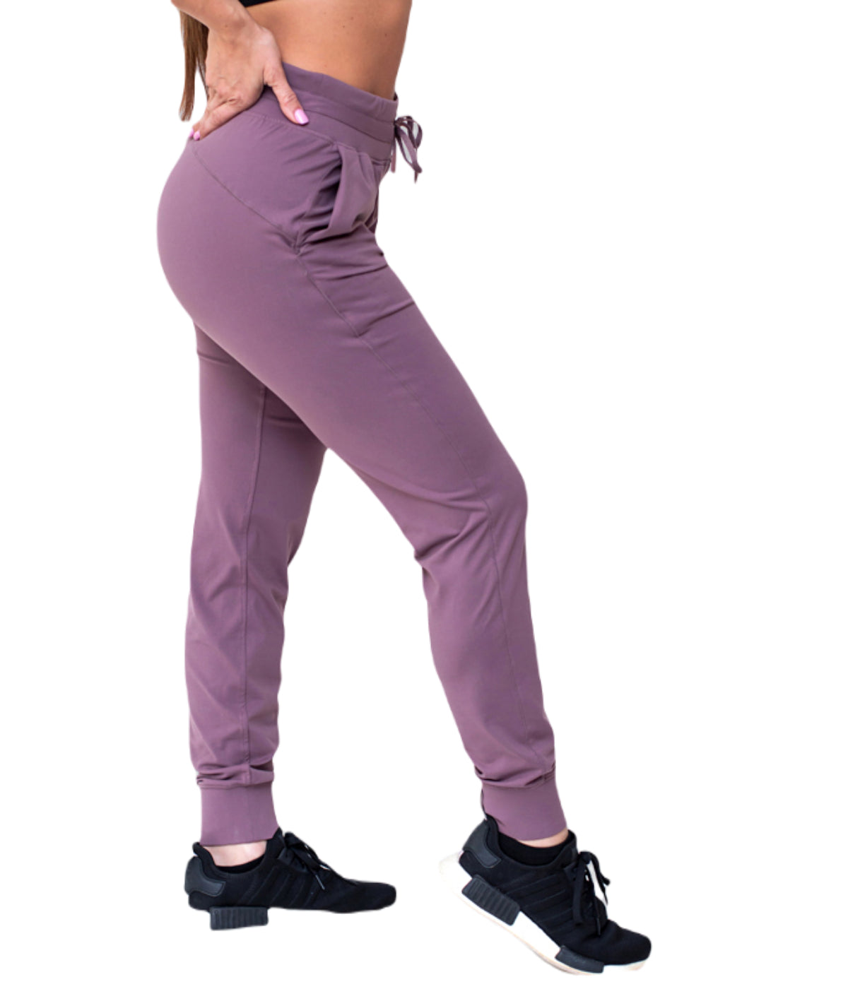  Style Luxe Activewear Multi Use Joggers - Purple - Bonton