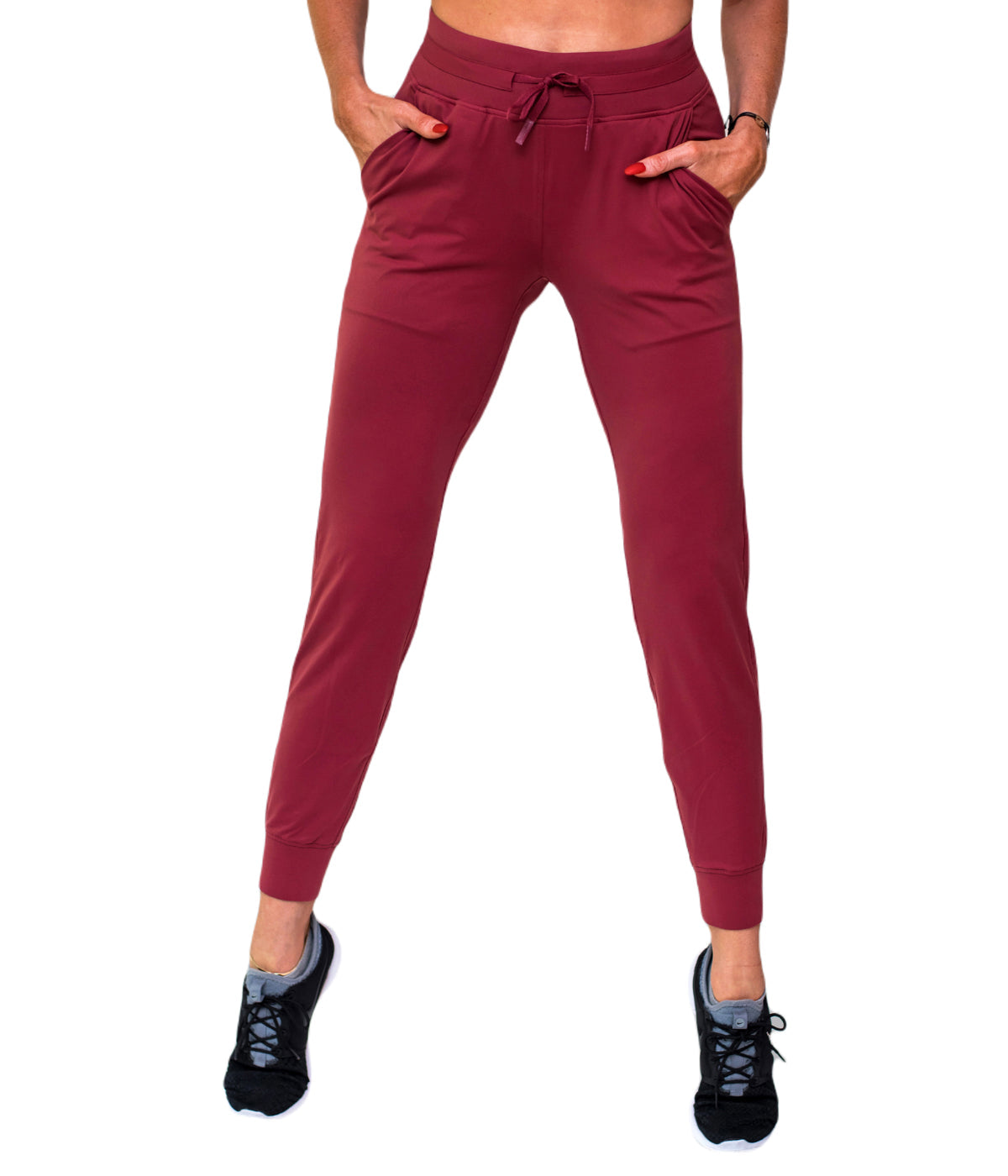  Style Luxe Activewear Multi Use Joggers - Red - Bonton