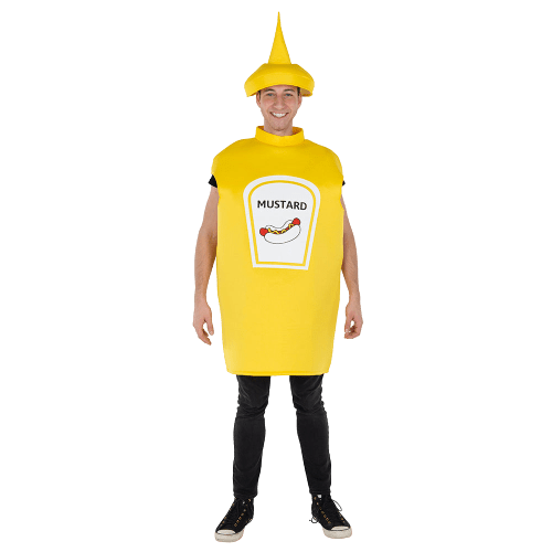  Dress Up America Mustard Bottle Costume - Kids/Adults by Dress Up America - Large (12-14) - Bonton