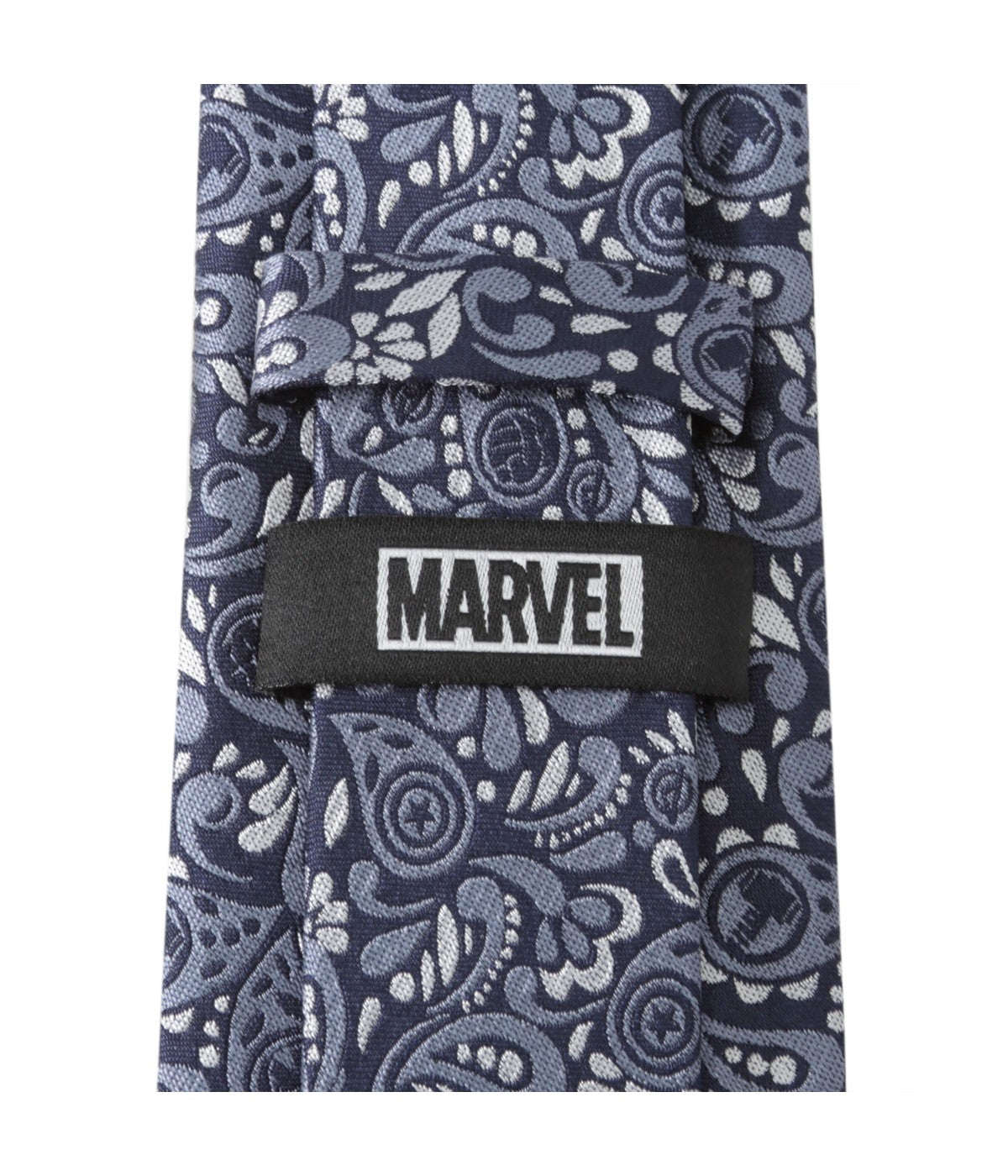  Cufflinks Avengers Paisley Icons Navy Men's Tie - Navy - Bonton