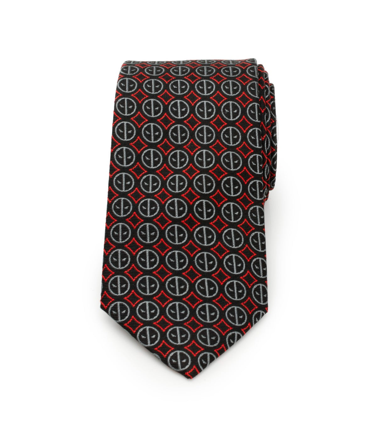  Cufflinks Deadpool Black Men's Tie - Black - Bonton