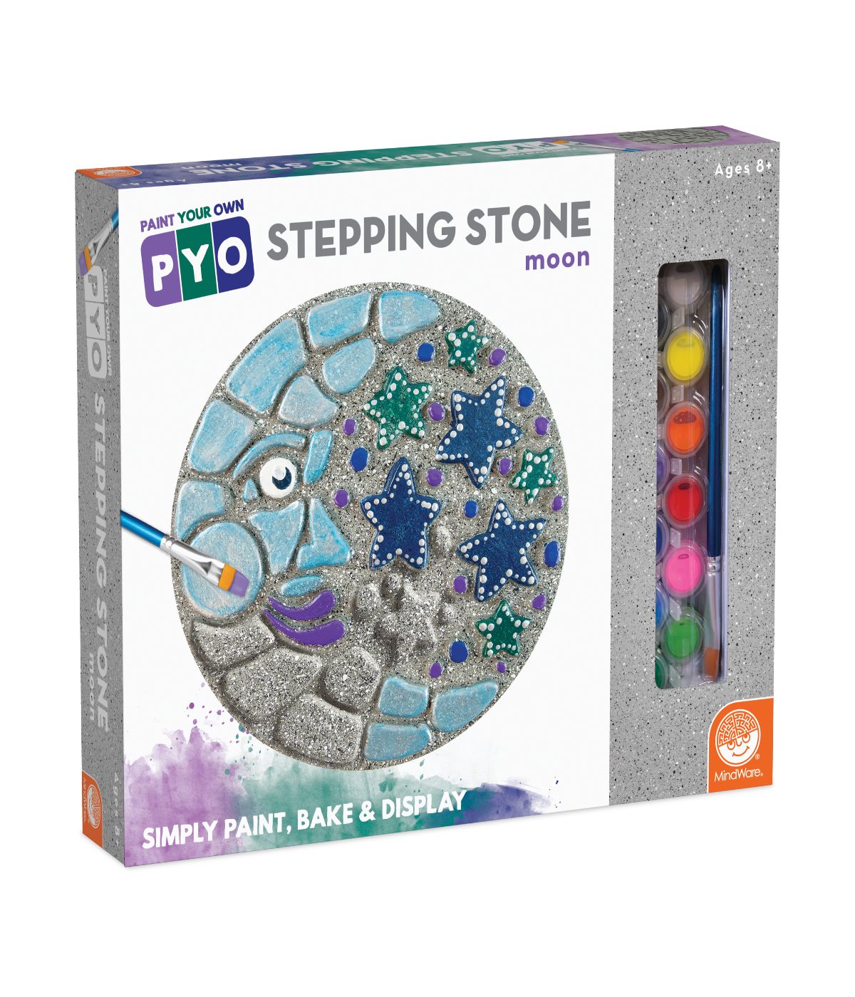  Paint Your Own Stepping Stone - Moon Multi - Multi - Bonton