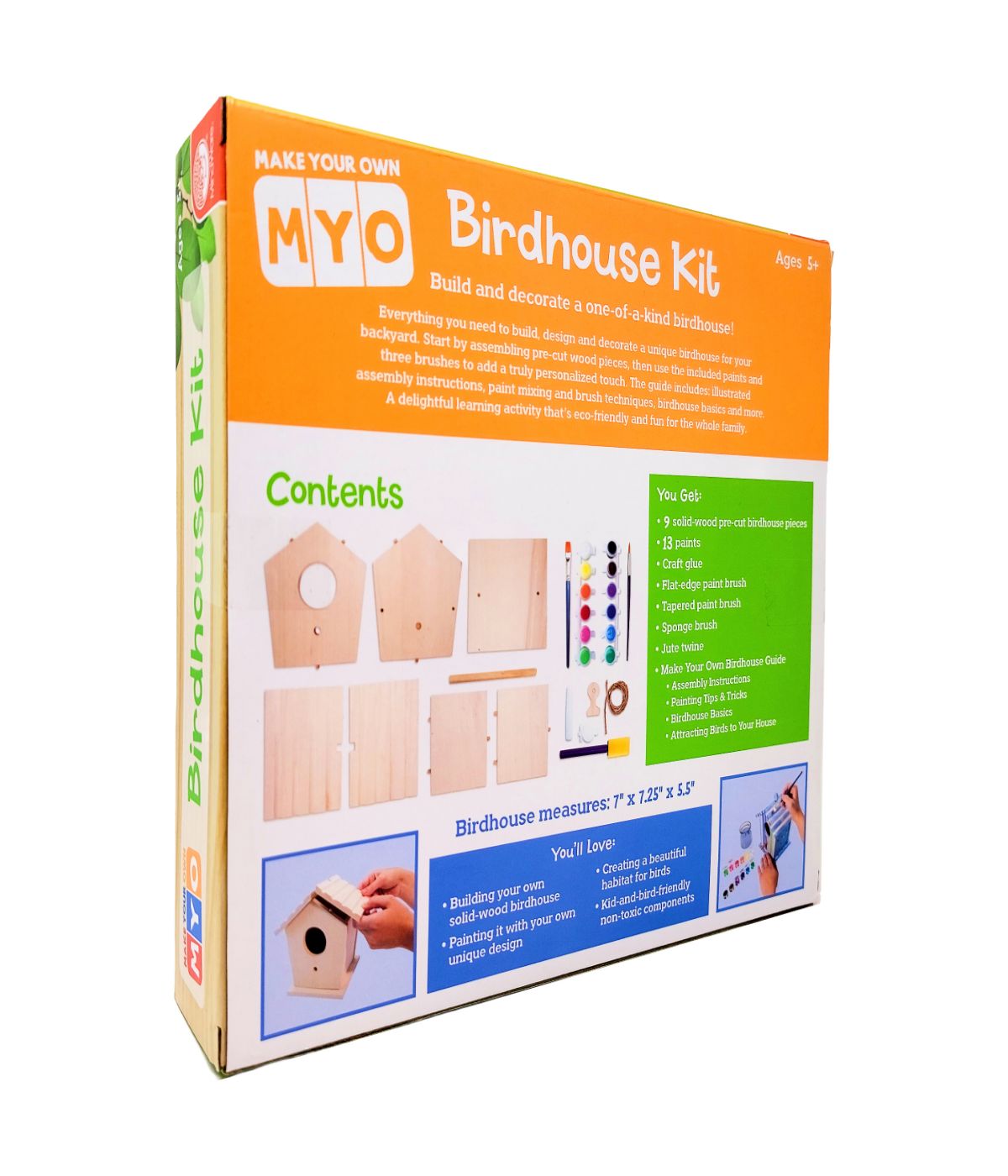  Make Your Own Birdhouse Kit Multi - Multi - Bonton