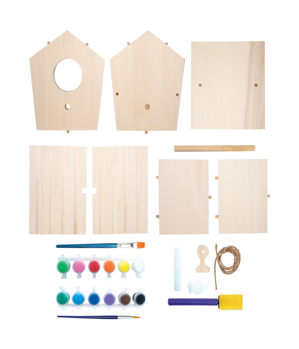  Make Your Own Birdhouse Kit Multi - Multi - Bonton