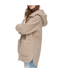 Seneca Faux Sherpa Zip Jacket Mushroom