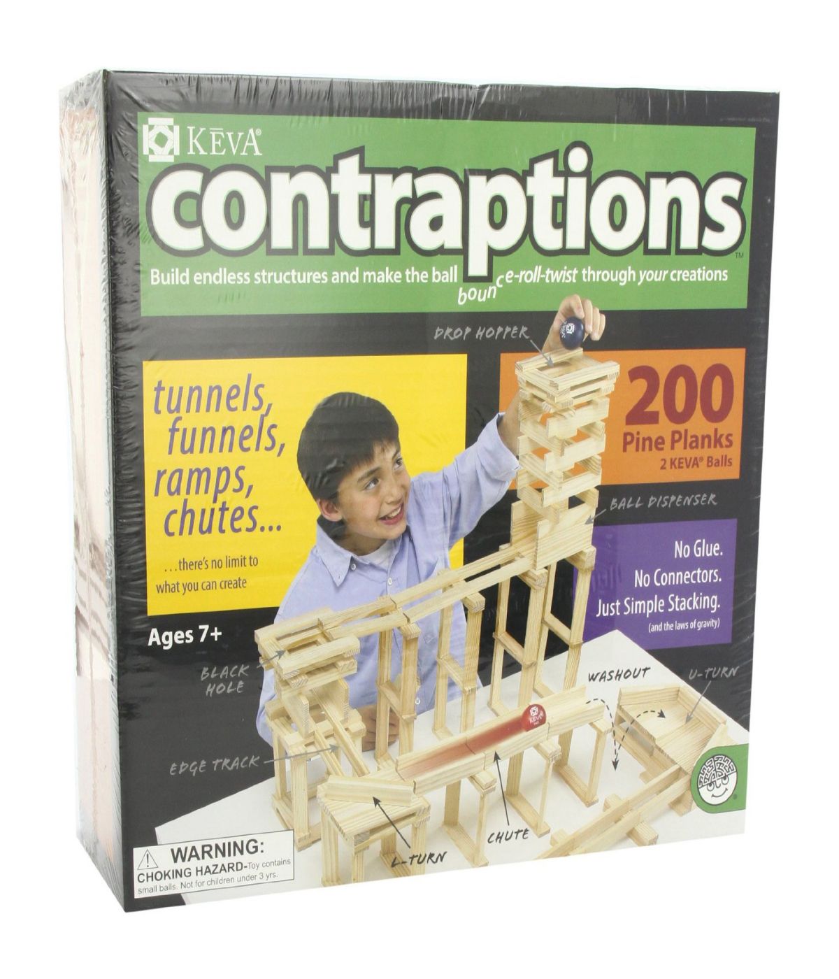  KEVA Contraptions - 200 Plank Set Multi - Multi - Bonton