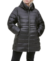 Windsor Faux Parka Plus Size Black