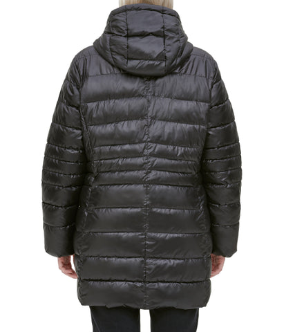 Windsor Faux Parka Plus Size Black