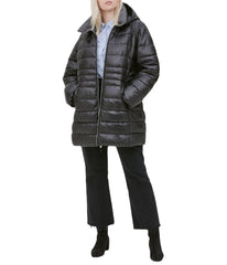 Windsor Faux Parka Plus Size Black