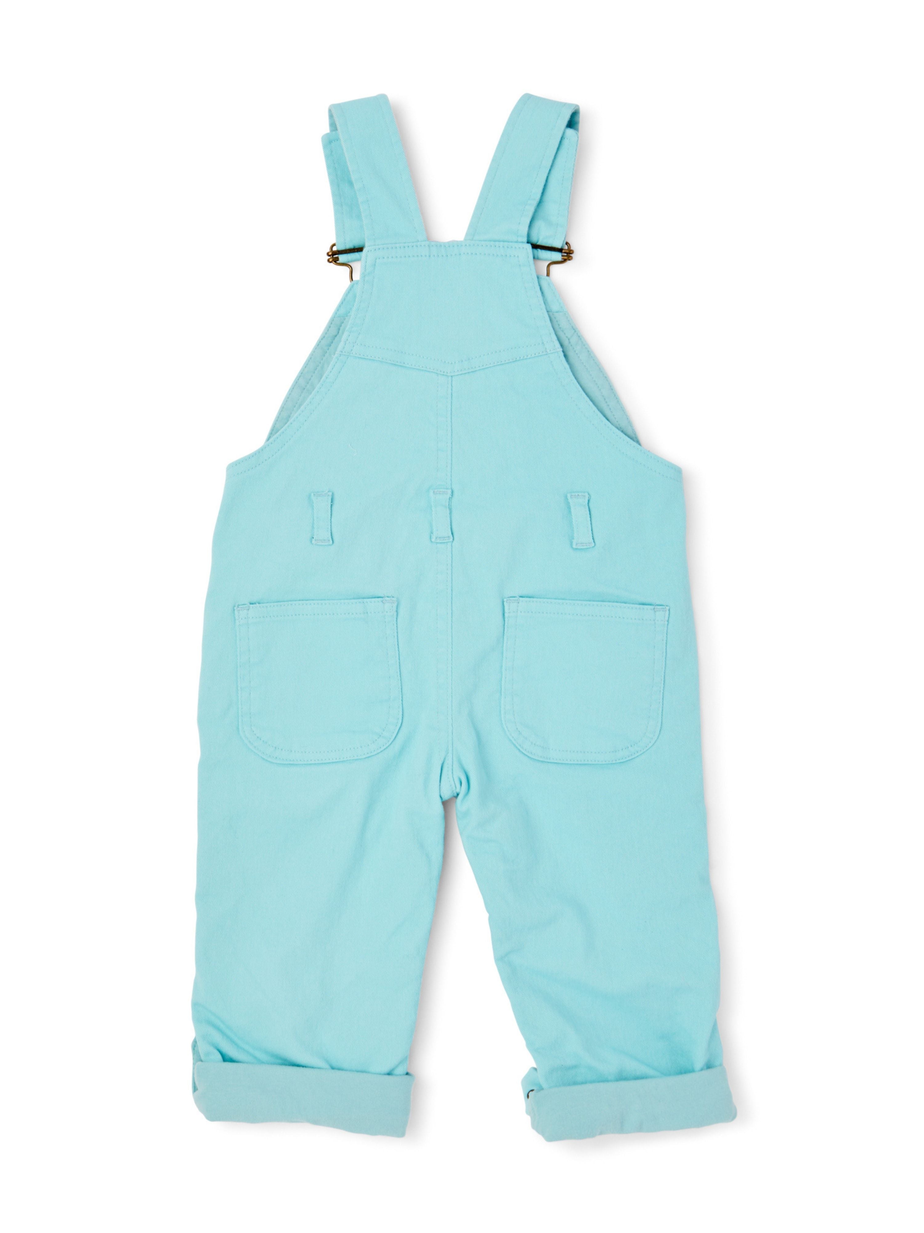  Dotty Dungarees Classic Summer Denim Overalls - Yellow - Bonton