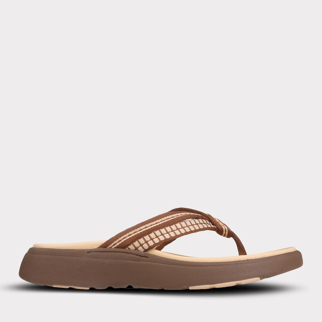  Mykos Nami Women's Thong Sandal - Chocolate - Bonton