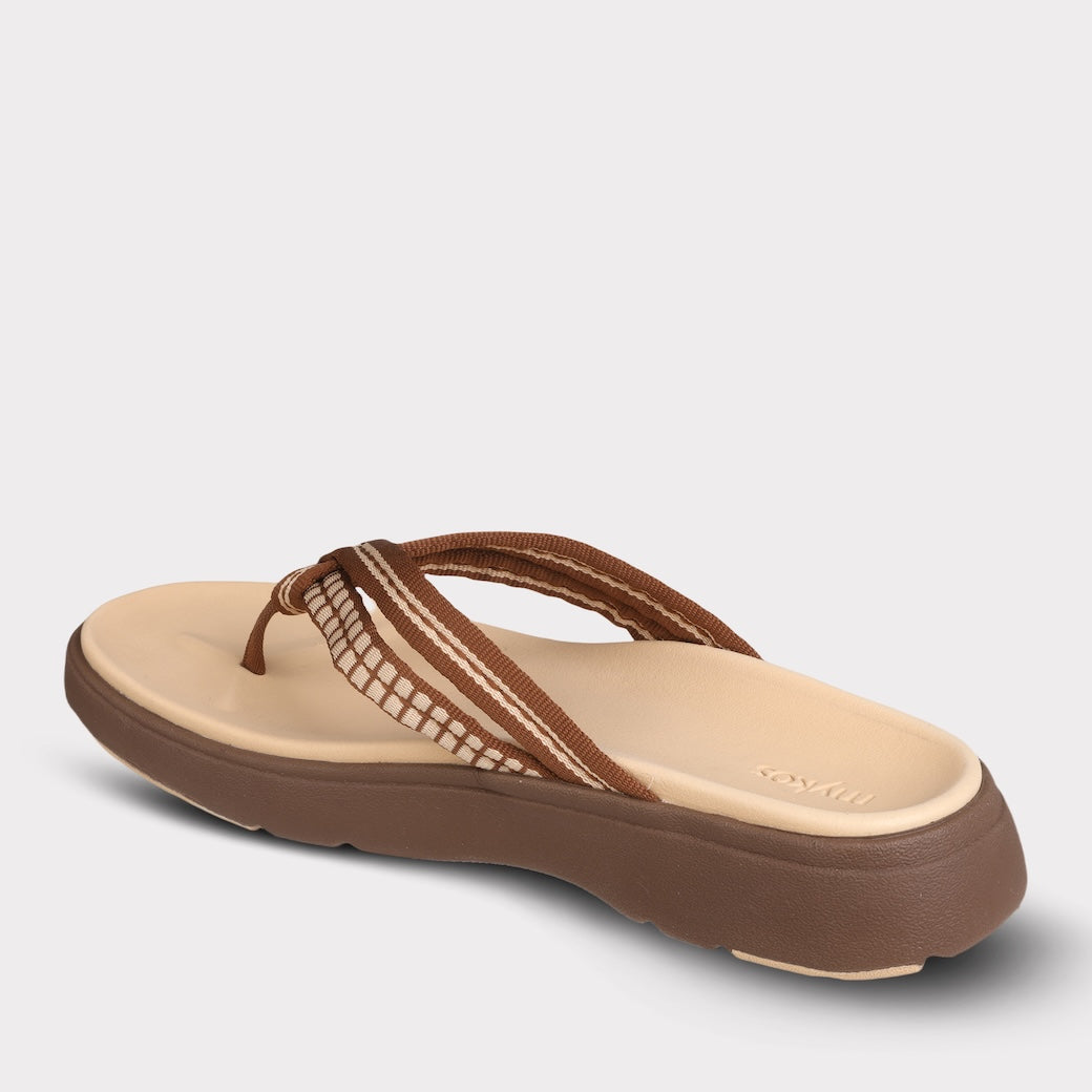  Mykos Nami Women's Thong Sandal - Chocolate - Bonton