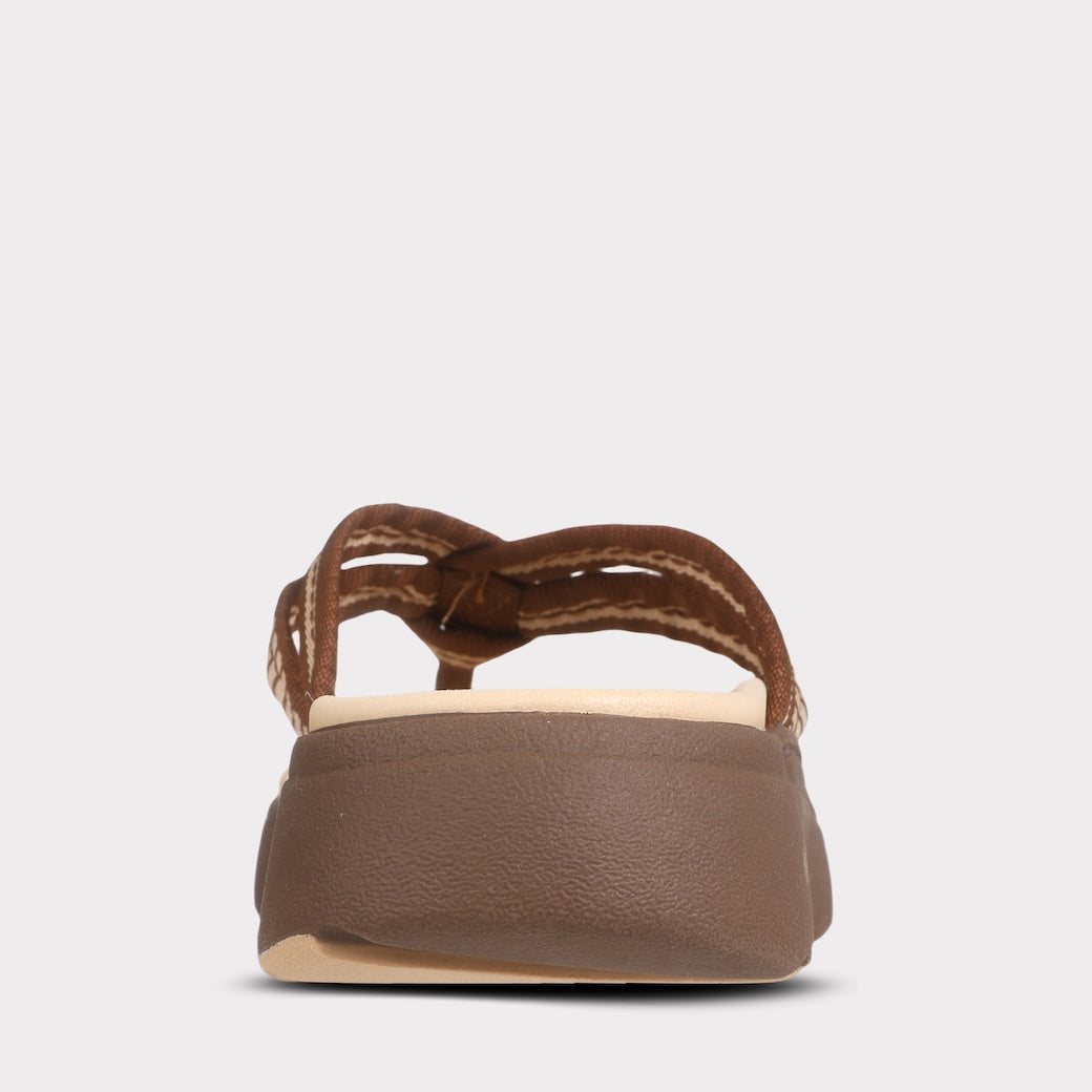  Mykos Nami Women's Thong Sandal - Chocolate - Bonton