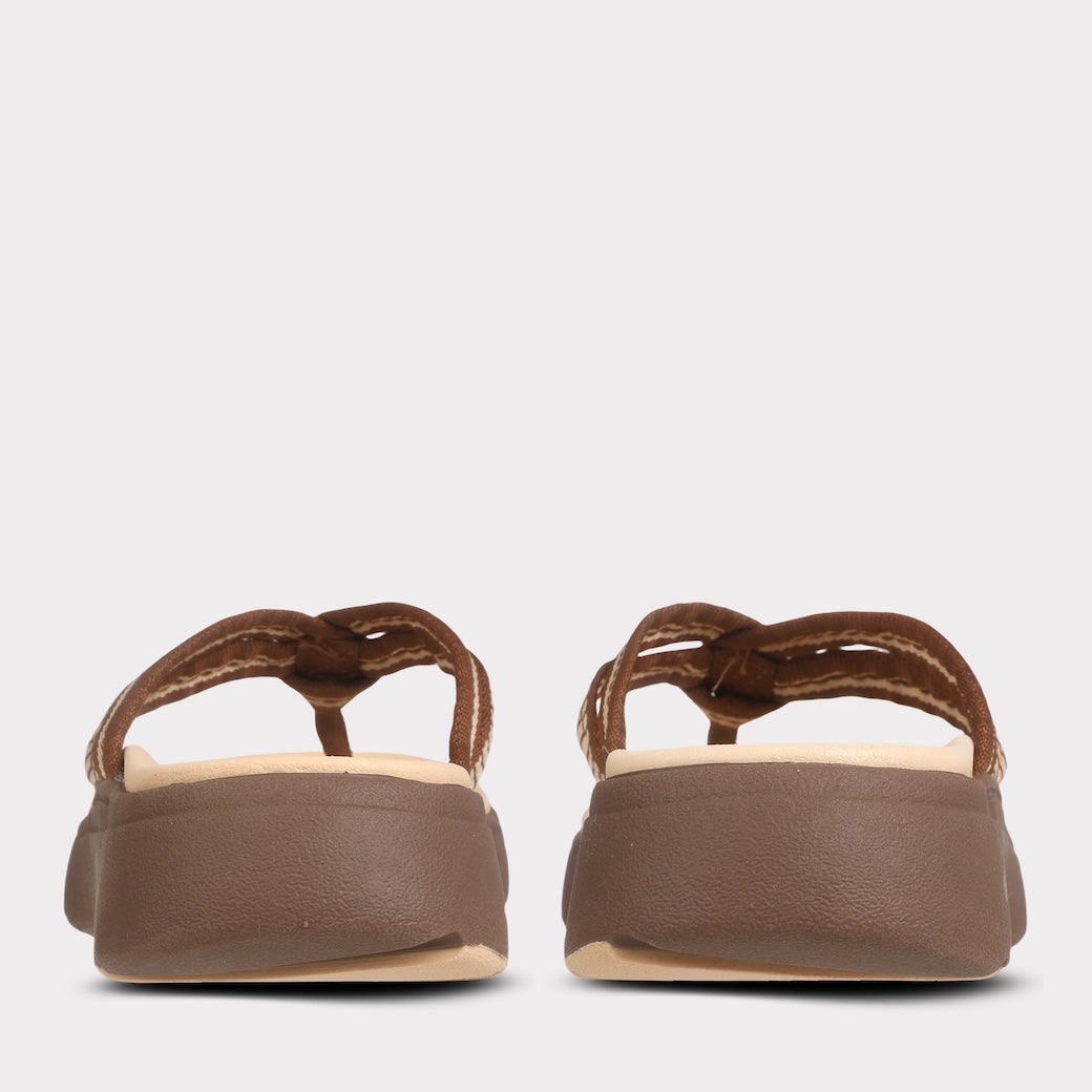  Mykos Nami Women's Thong Sandal - Chocolate - Bonton