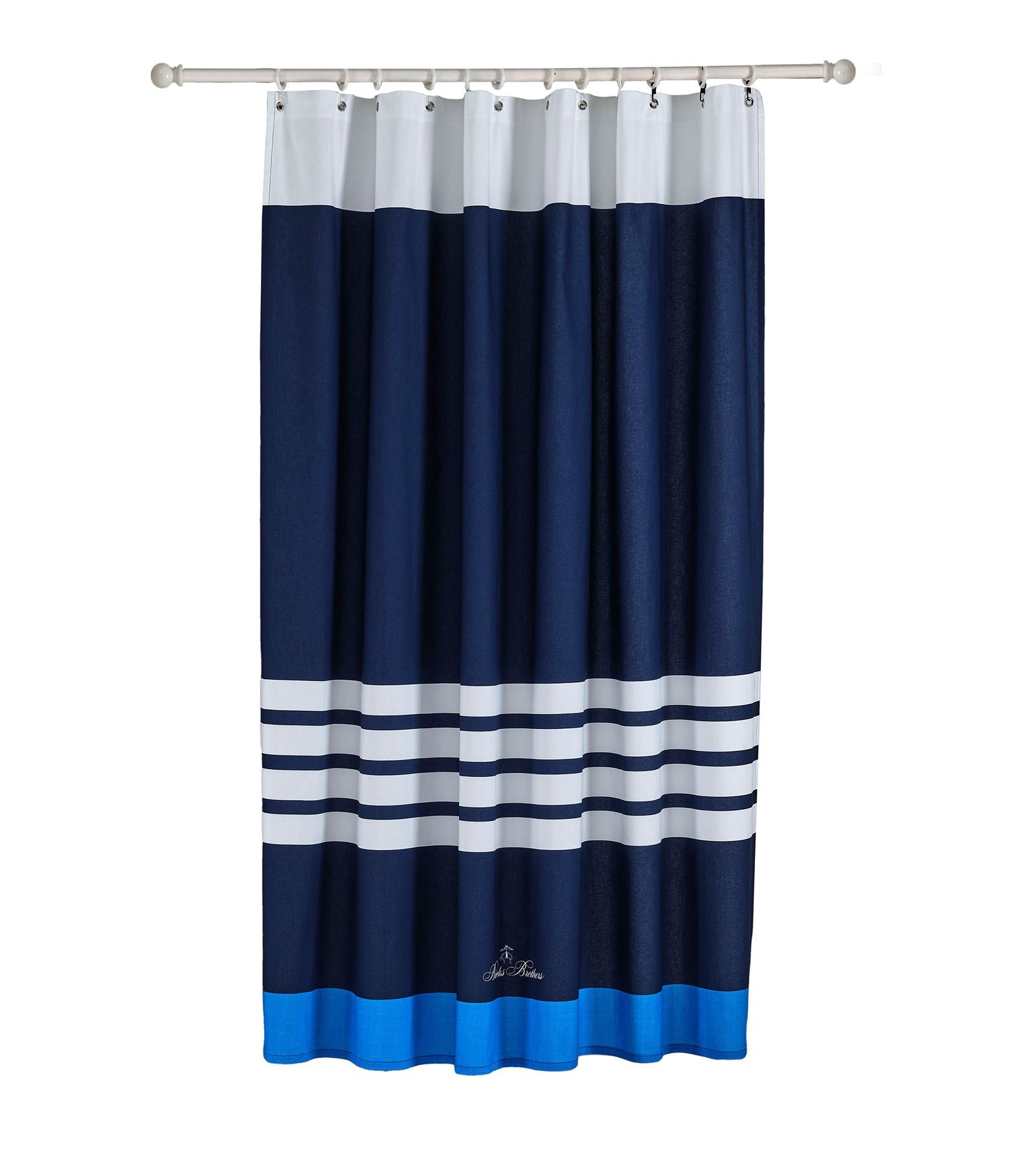  Brooks Brothers Nautical Blanket Stripe Shower Curtains - Navy - Bonton