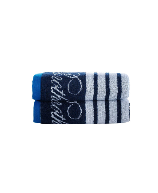 Nautical Blanket Stripe 2 Piece Hand Towel Set