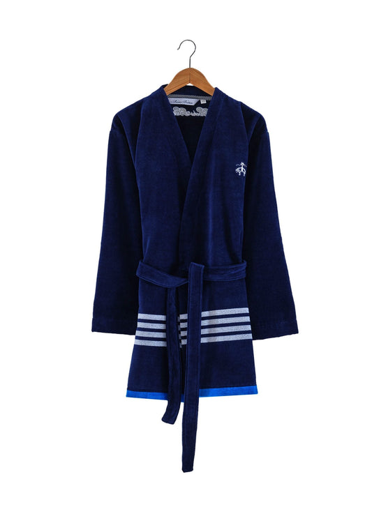 Nautical Blanket Stripe Bathrobe