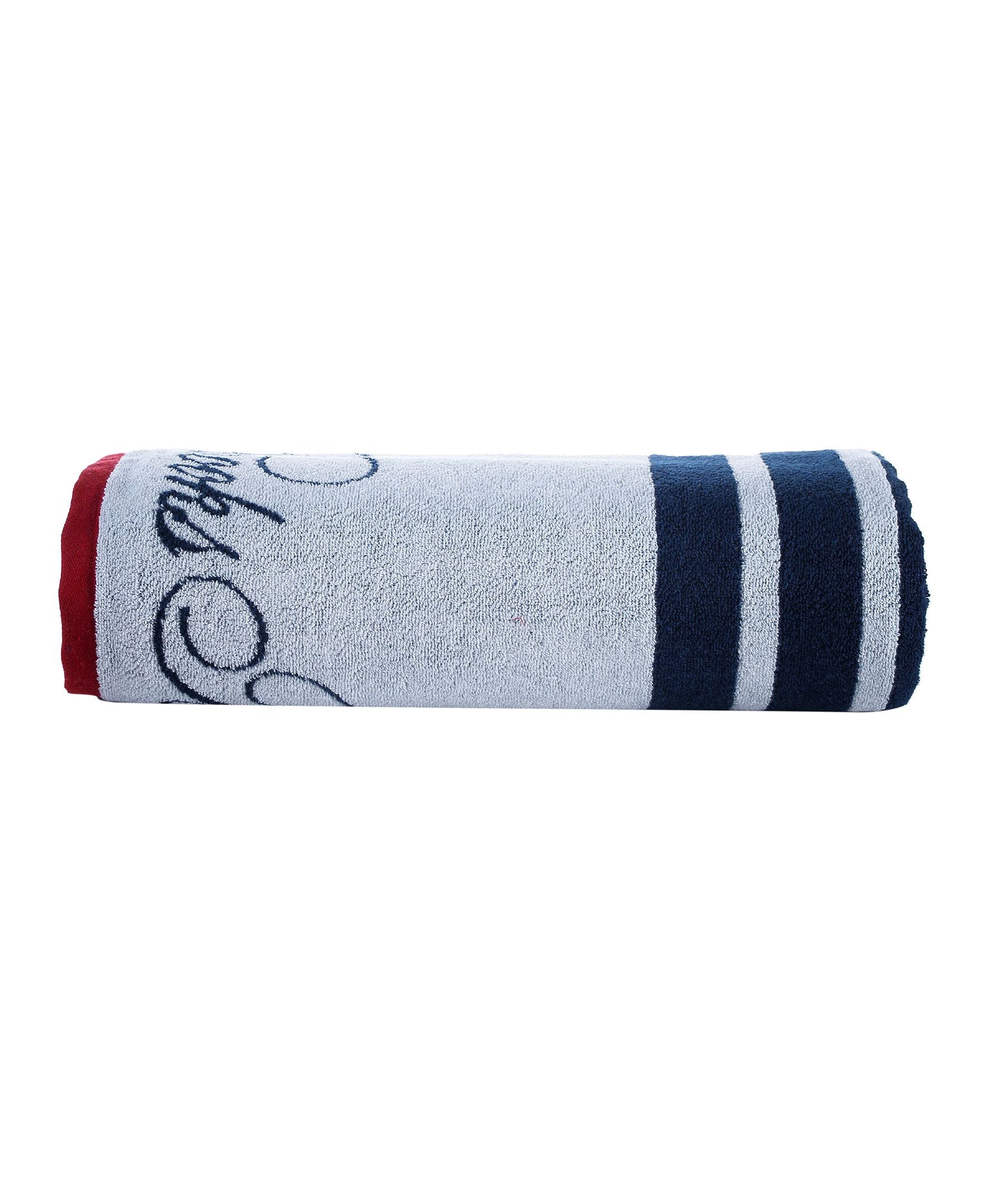  Brooks Brothers Nautical Blanket Stripe Bath Sheet - Navy - Bonton