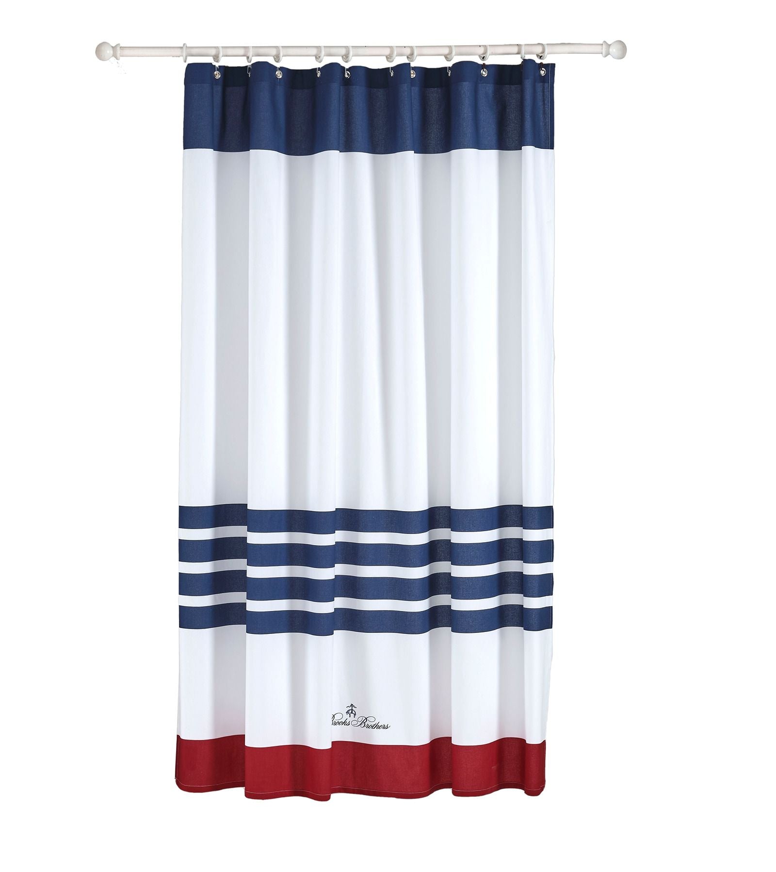  Brooks Brothers Nautical Blanket Stripe Shower Curtains - Navy - Bonton