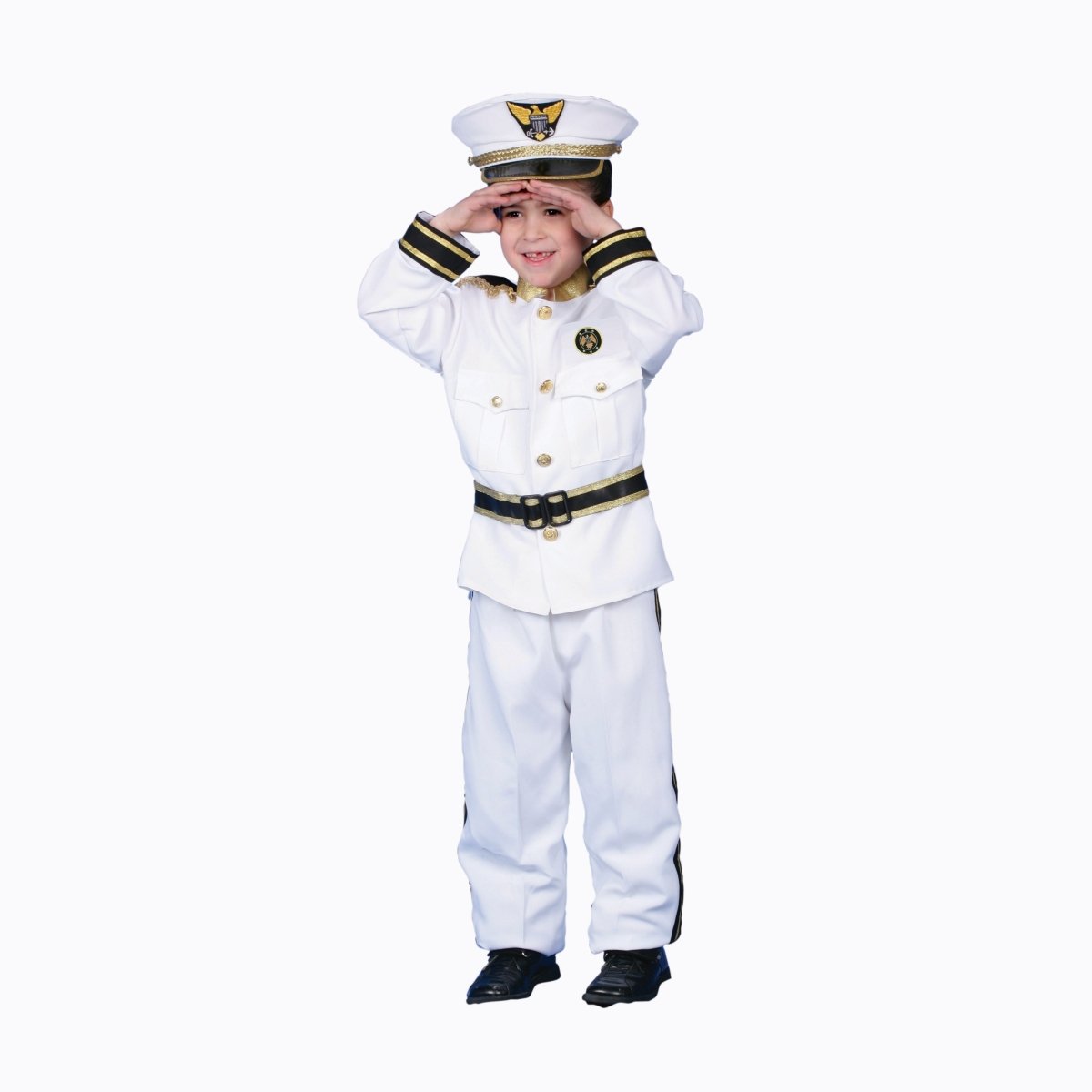  Dress Up America Navy Admiral Costume - Kids by Dress Up America - Large (12-14) - Bonton