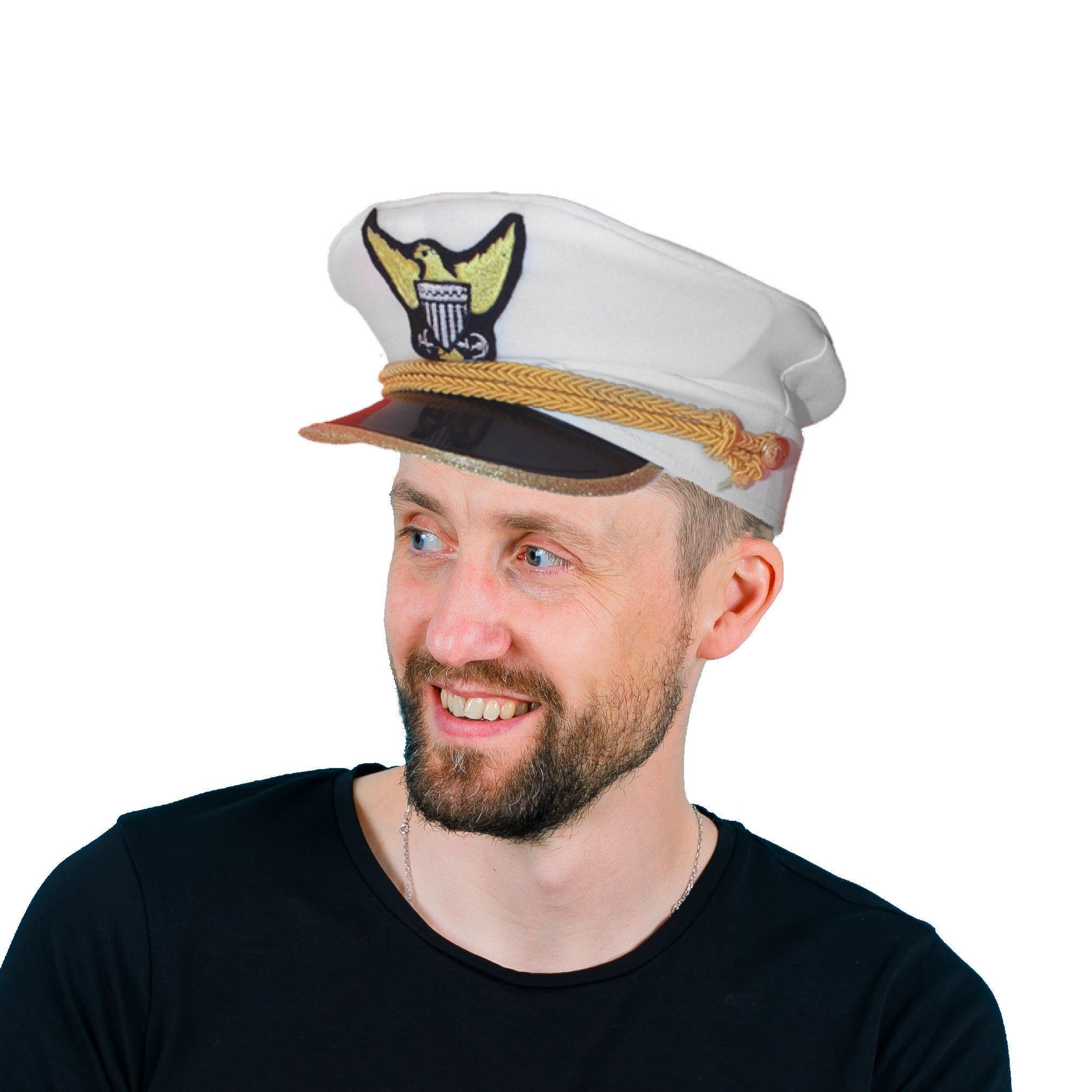  Dress Up America Navy Captain Admiral Hat - Adults by Dress Up America - Default Title - Bonton