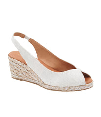 Audrey Open Toe Slingback Wedge