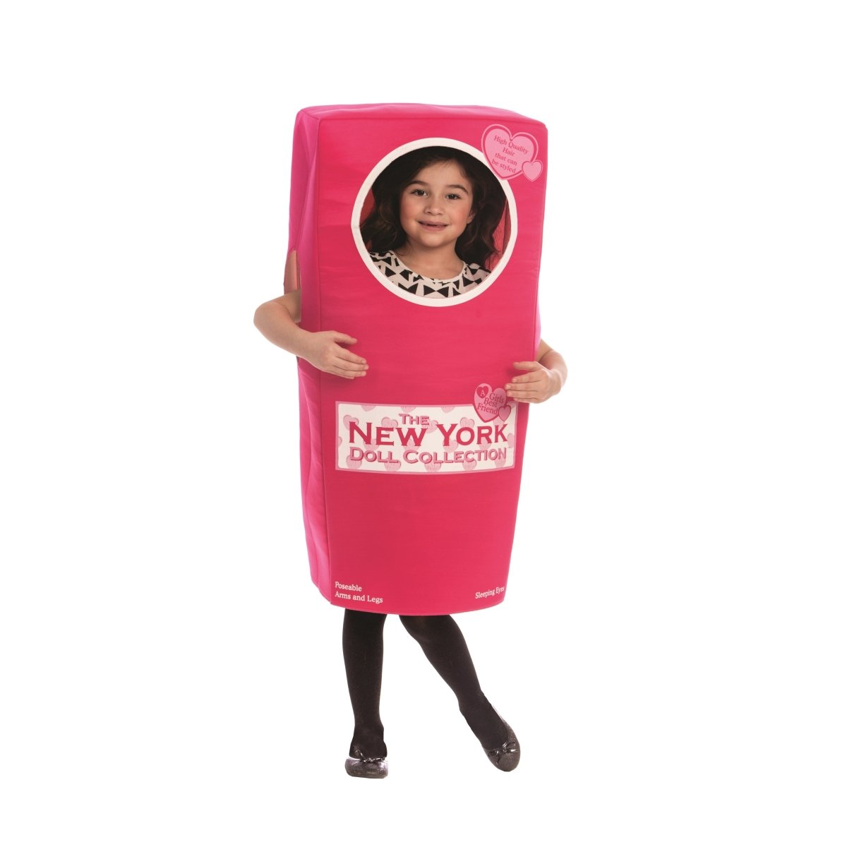  Dress Up America New York Doll Box Costume - Kids by Dress Up America - Large (12-14) - Bonton