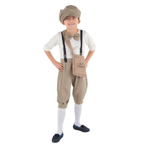  Dress Up America News Boy Costume - Kids by Dress Up America - Large (12-14) - Bonton
