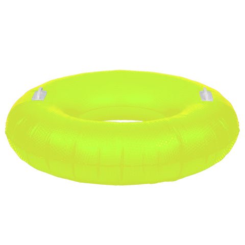42" Yellow Sparkle Inflatable Swimming Pool Tube Ring Float