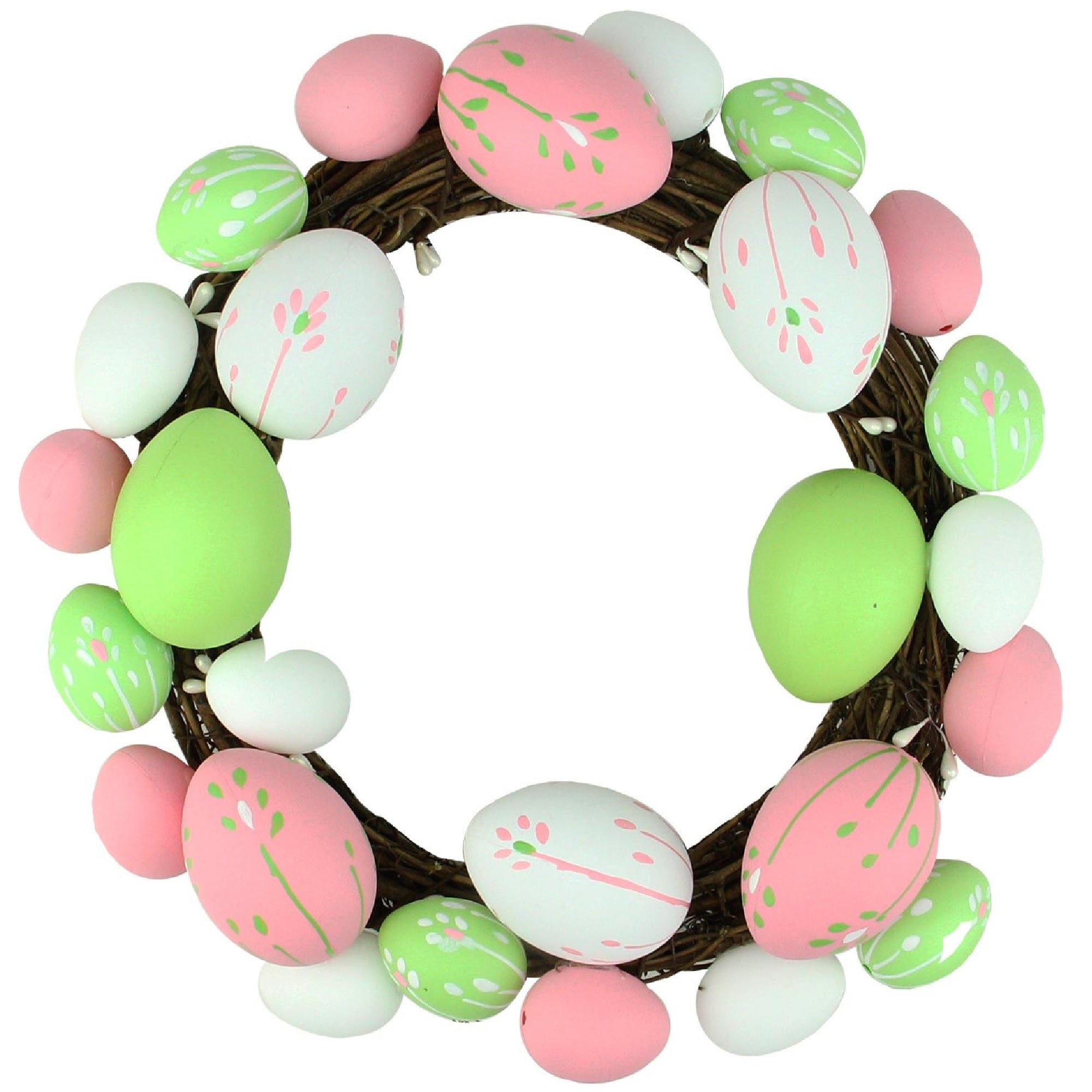  Northlight Easter Egg Grapevine Wreath - 10
