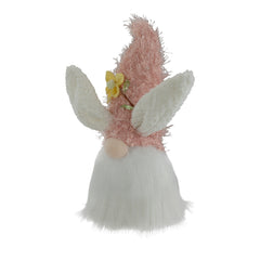 Easter and Spring Gnome Head With Bunny Ears - 12" - Pink and White