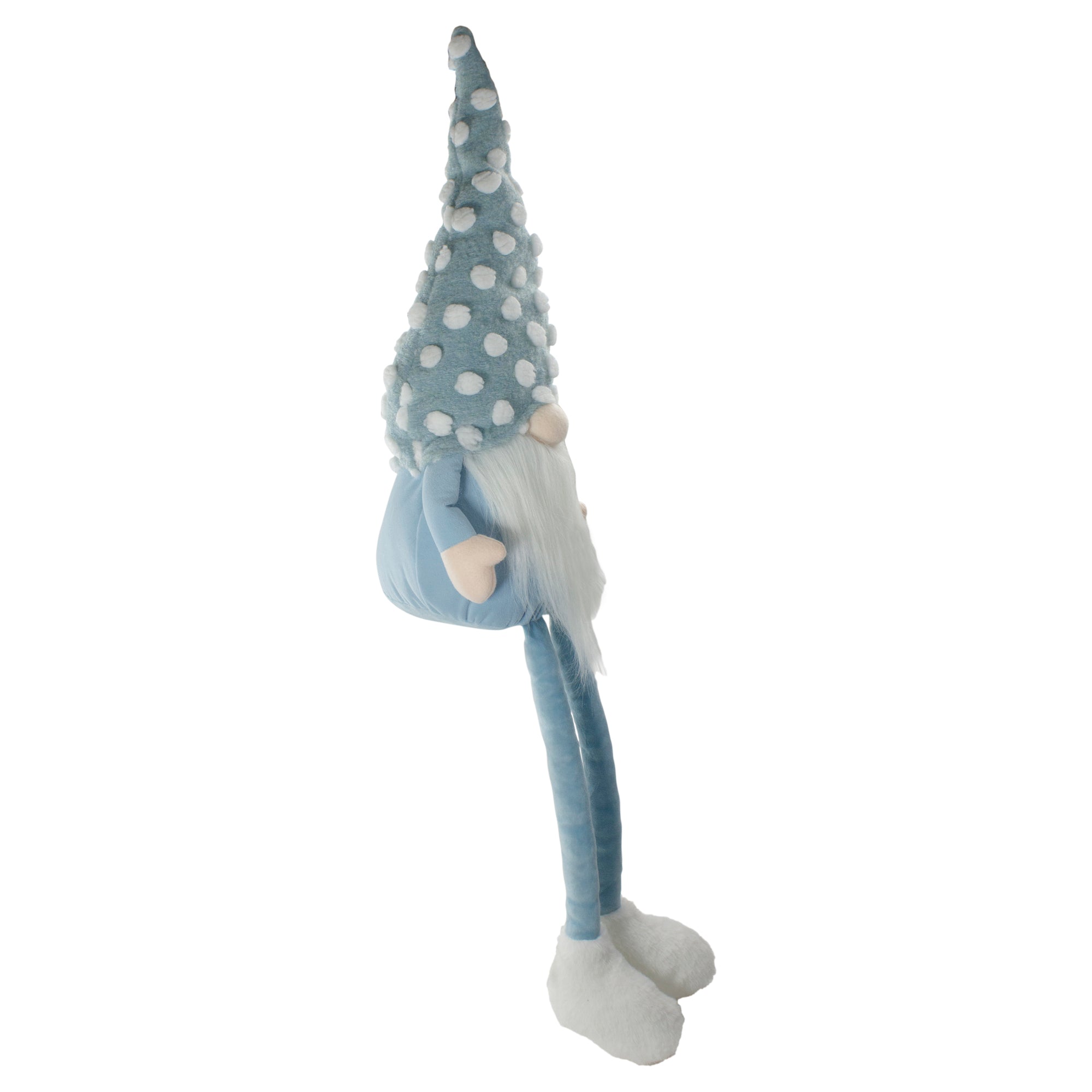  Northlight Sitting Spring Gnome Figure With a Pointy Polka Dot Hat - 34