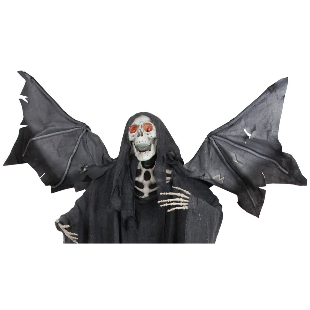  Northlight Lighted Sonic Skeletal Reaper With Wings Halloween Decoration - 66