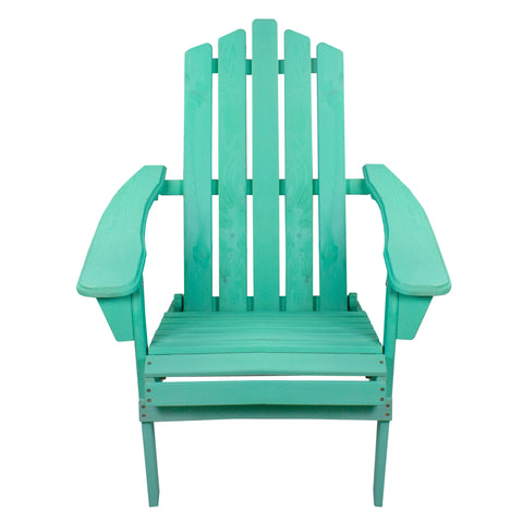 36" Green Classic Folding Wooden Adirondack Chair