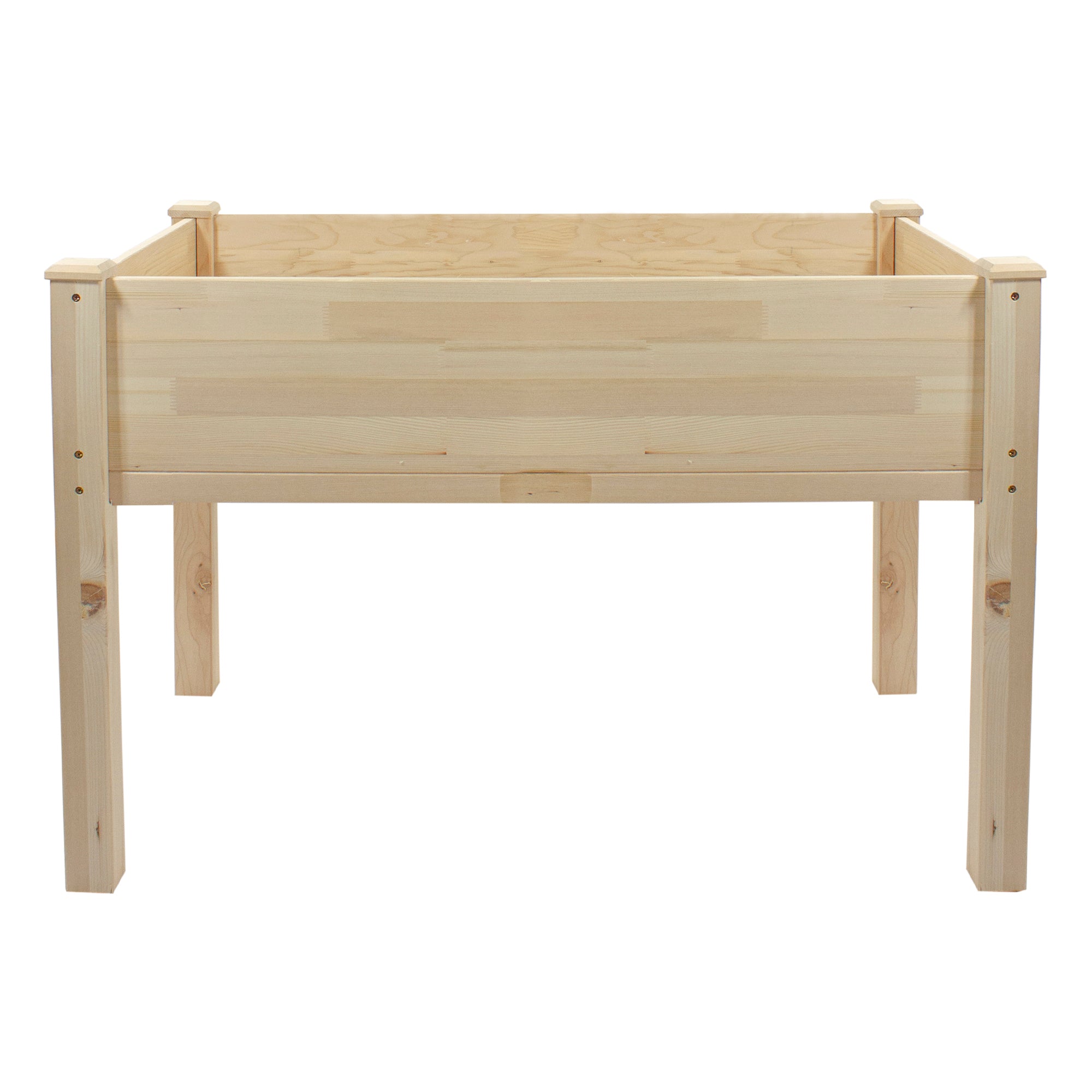  Northlight 4ft Natural Wood Raised Garden Bed Planter Box With Liner - Natural - Bonton