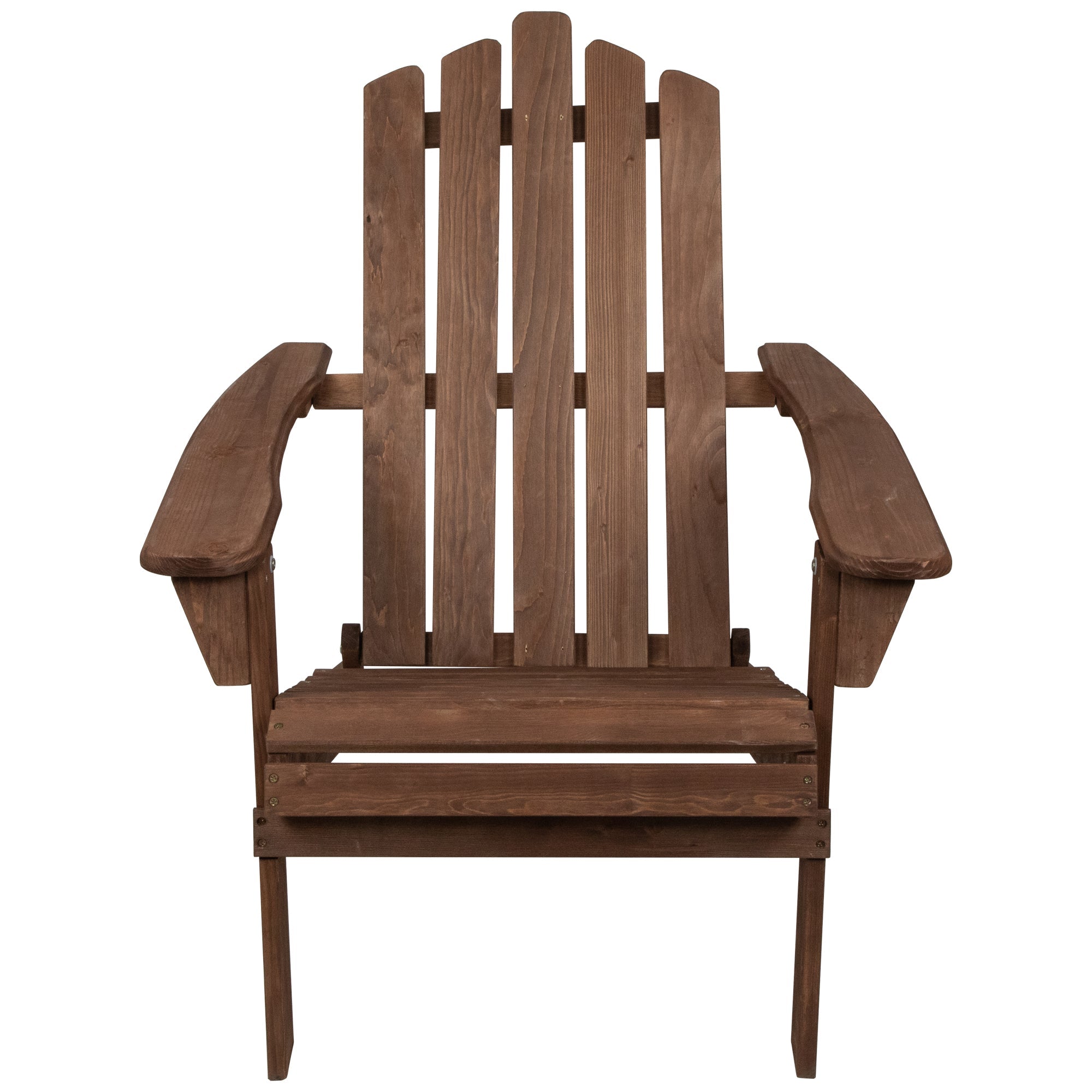  Classic Folding Wood Adirondack Chair - Brown - Bonton