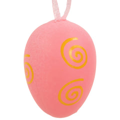 29ct Pastel Pink  Blue and Yellow Spring Easter Egg Ornaments 3.25"