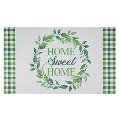 Home Sweet Home Gingham Doormat 18" X 30"