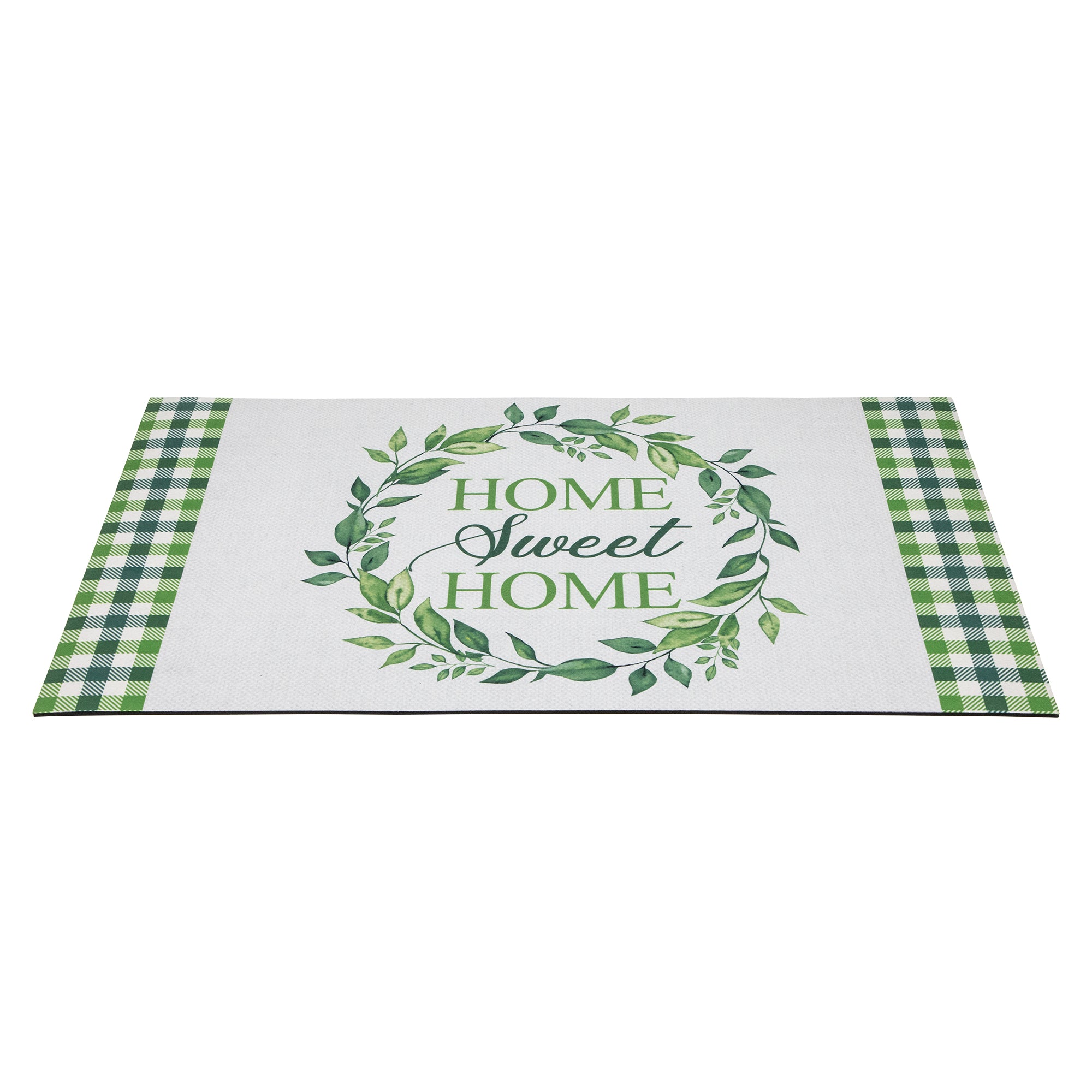  Northlight Home Sweet Home Gingham Doormat 18