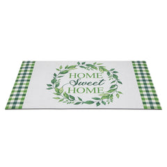 Home Sweet Home Gingham Doormat 18" X 30"